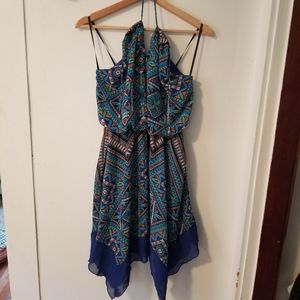 Aztec Halter Summer Dress
